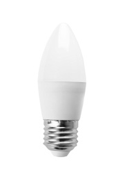Light bulb on white background. Electrician's equipment