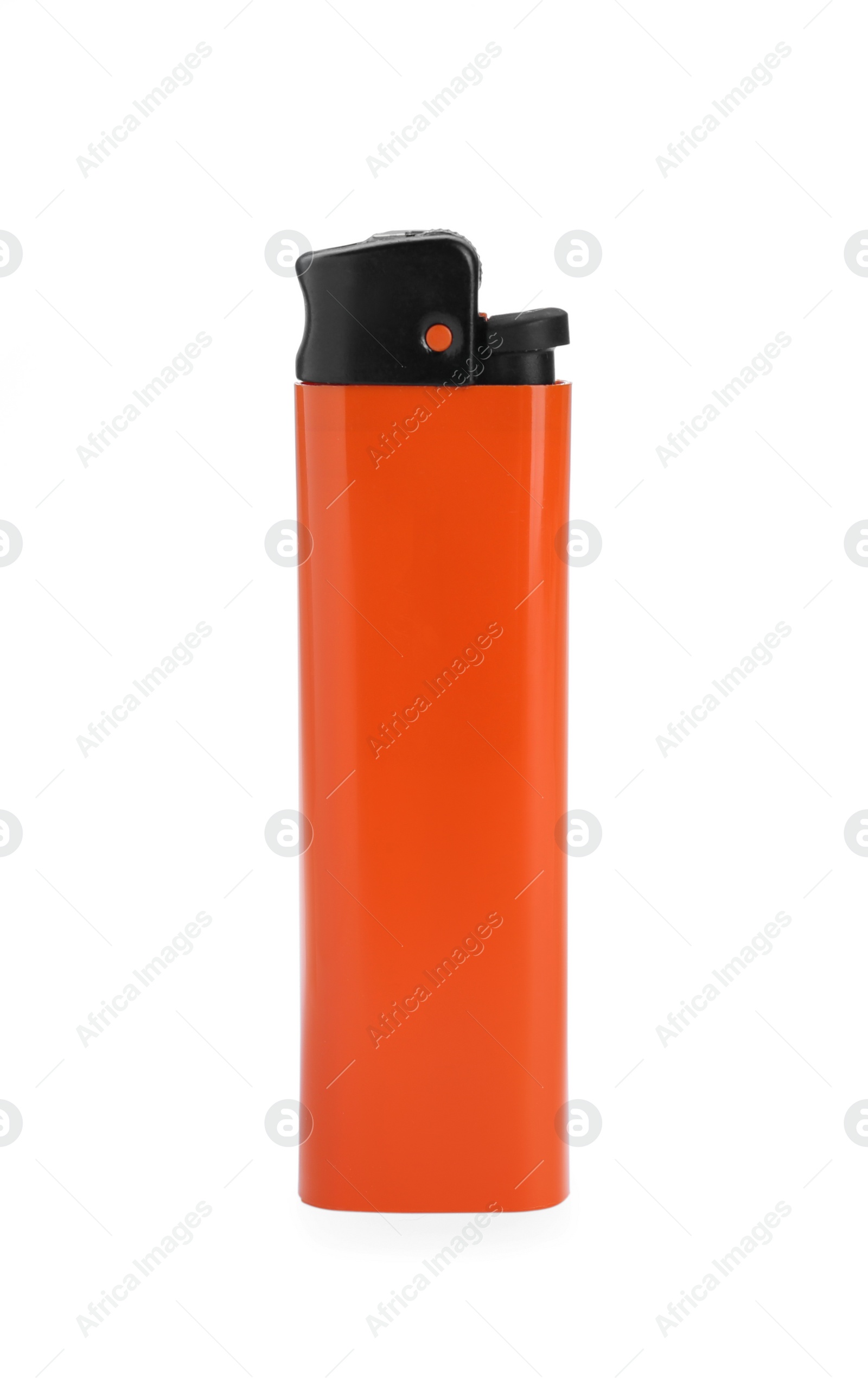 Photo of Stylish small pocket lighter isolated on white