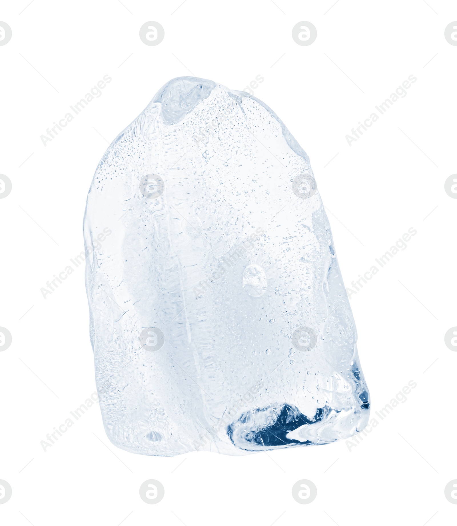 Photo of Piece of clear ice isolated on white