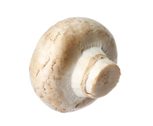 Fresh champignon mushroom isolated on white. Healthy food