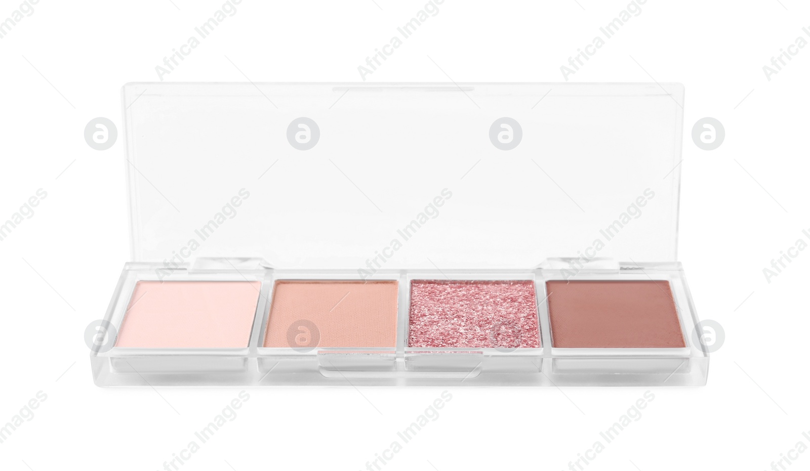 Photo of Beautiful eye shadow palette isolated on white