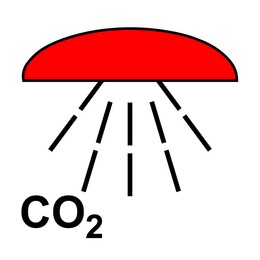 Image of International Maritime Organization (IMO) sign, illustration. Space protected by CO2