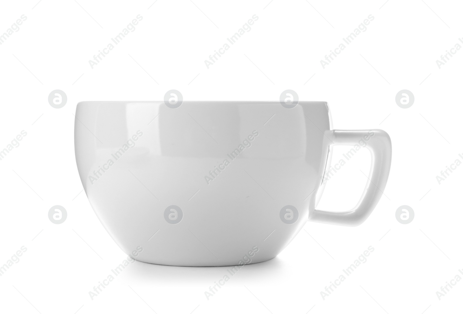 Photo of Ceramic cup isolated on white