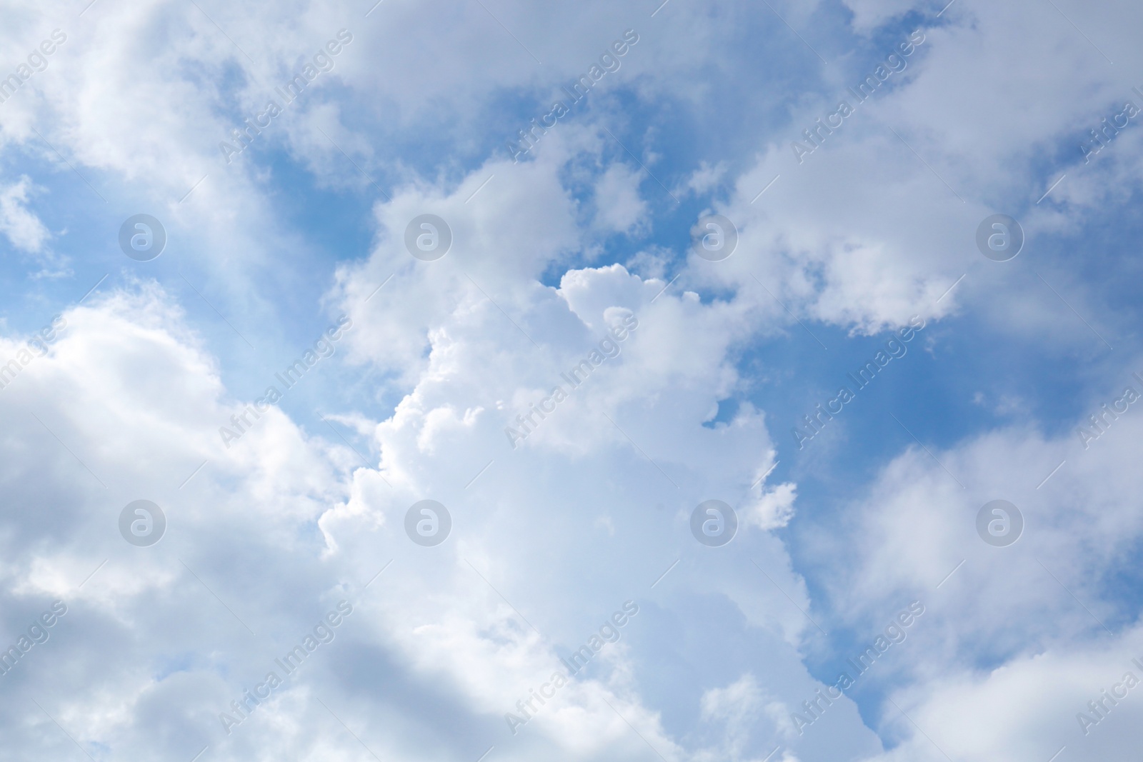 Photo of Beautiful blue sky covered with clouds as background