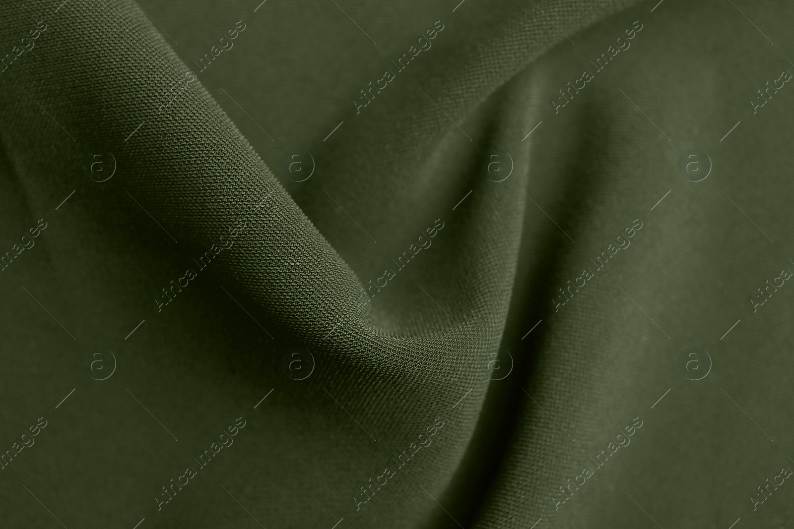 Image of Beautiful sage green fabric as background, closeup