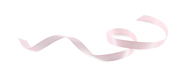 Photo of One beautiful color ribbon isolated on white