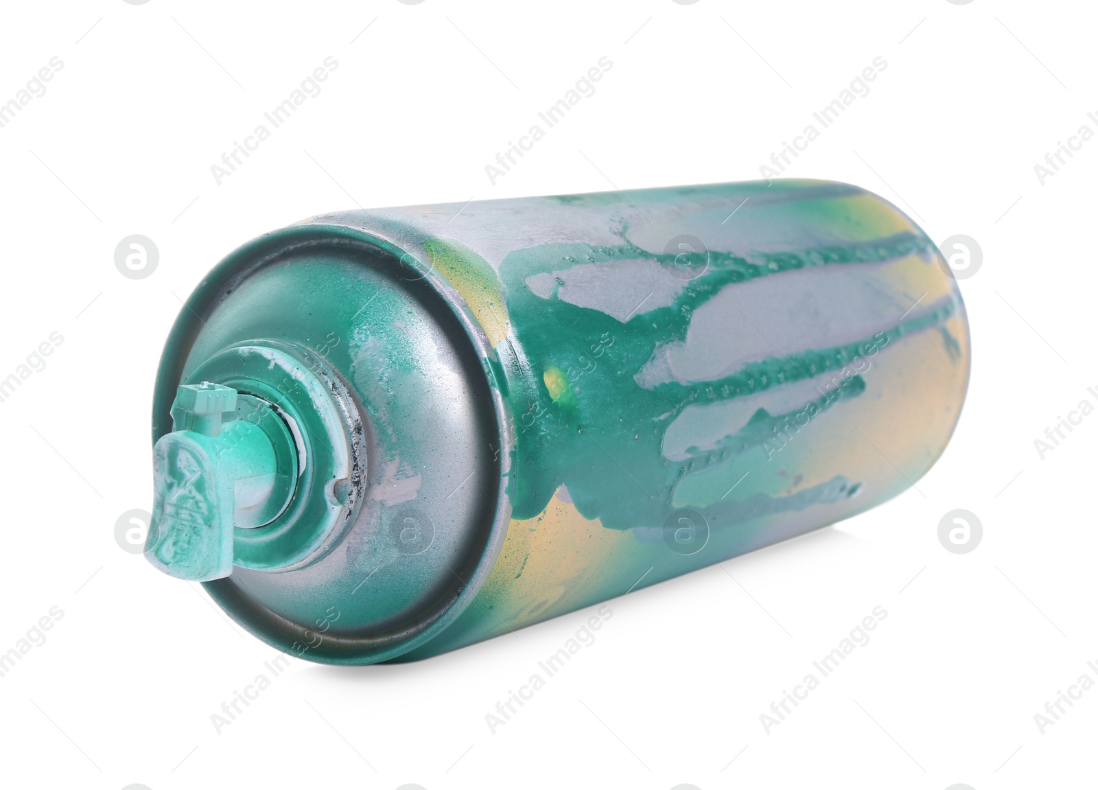 Photo of One can of bright spray paint isolated on white