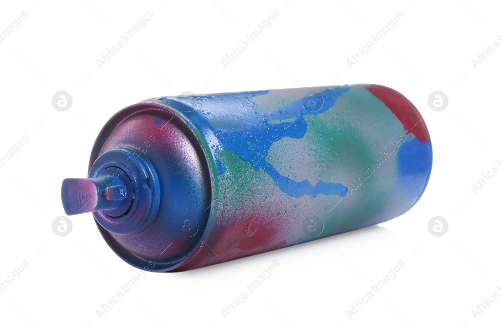 Photo of One can of bright spray paint isolated on white