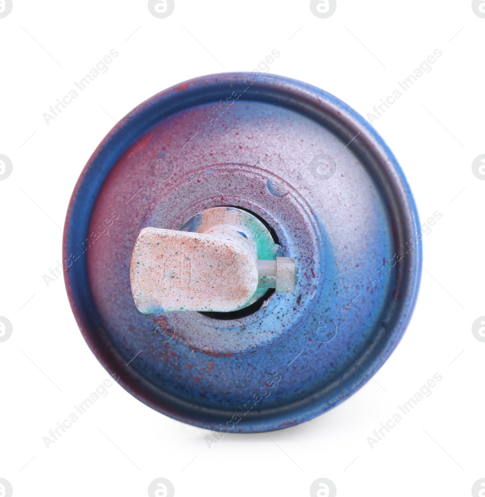 Photo of One can of bright spray paint isolated on white