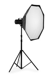 Professional light reflector isolated on white. Photographer's equipment