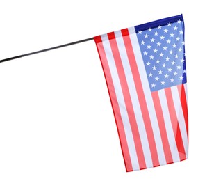 Flag of USA isolated on white. National symbol