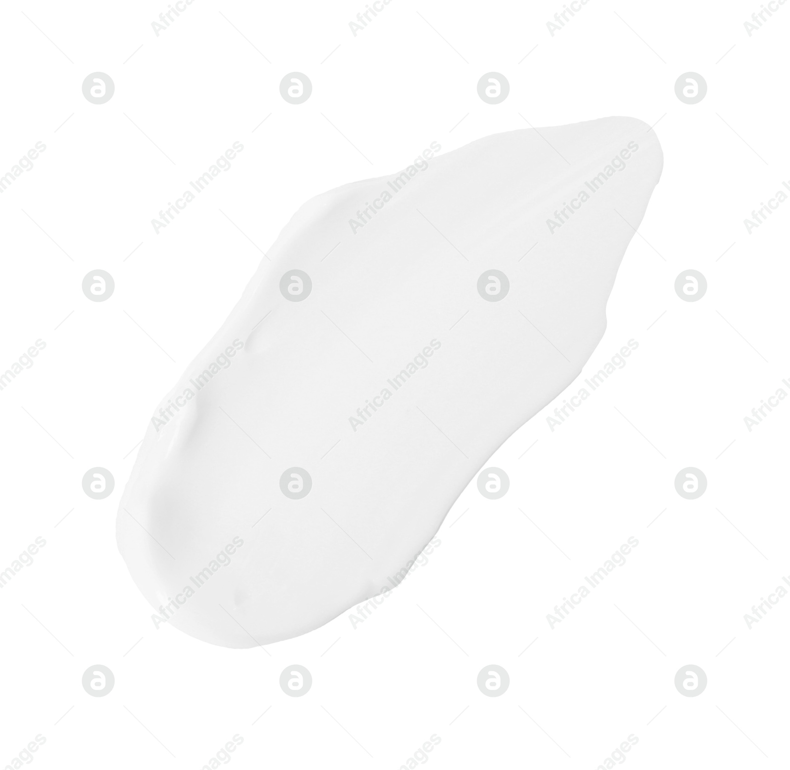 Photo of Sample of face cream isolated on white, top view