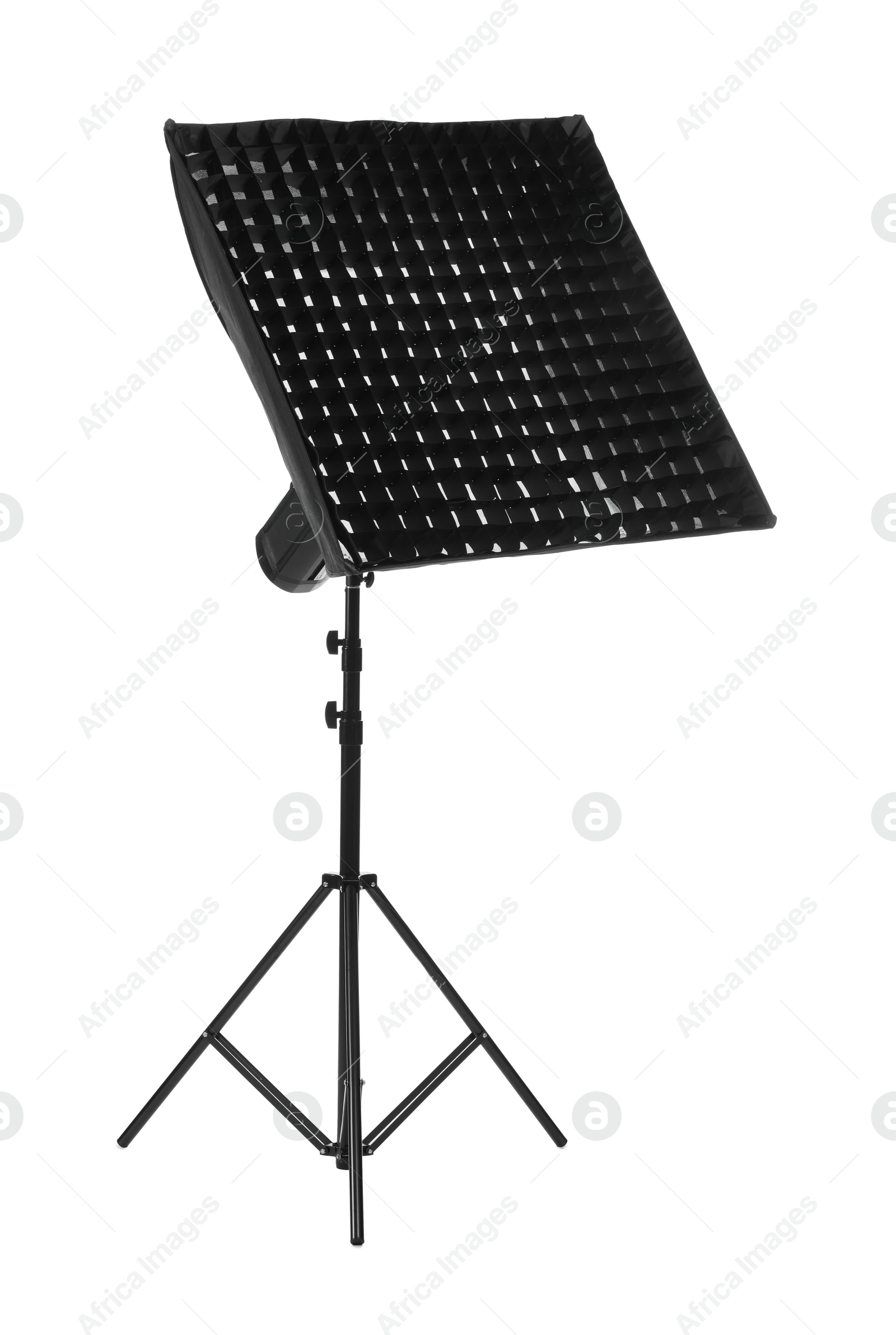 Photo of Professional lighting isolated on white. Photo studio equipment