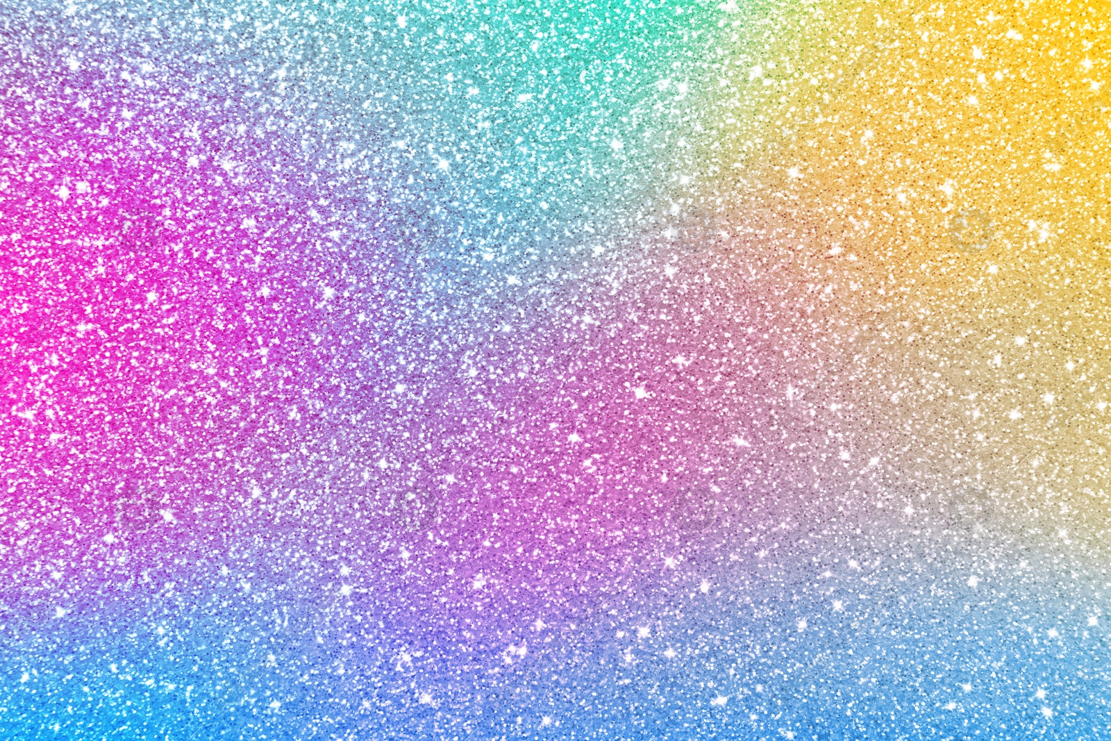 Image of Bright colorful sparkling glitter, top view. Background for party invitations or holiday cards