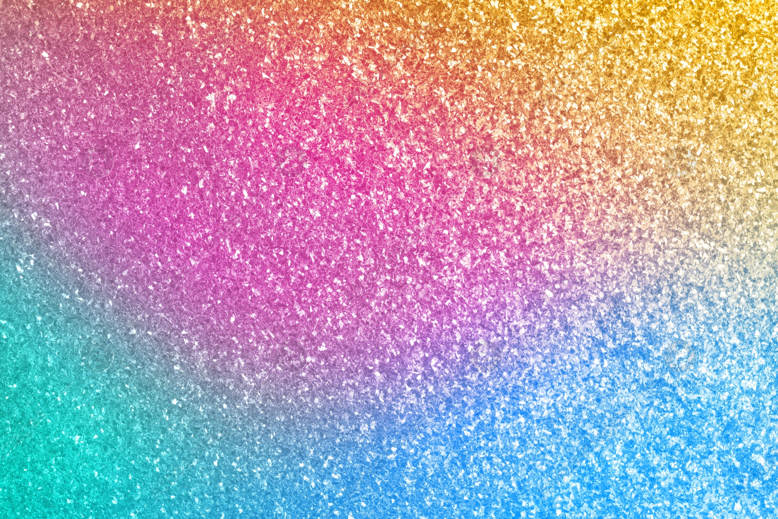 Image of Bright colorful sparkling glitter, closeup. Background for party invitations or holiday cards