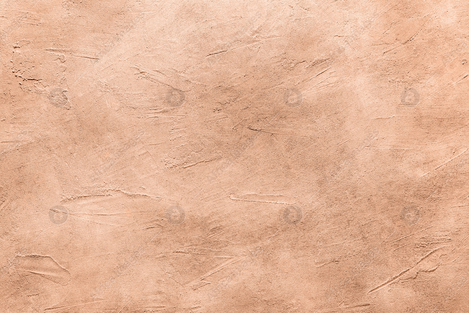 Image of Peach fuzz textured surface, closeup. Trendy shade of 2024 year