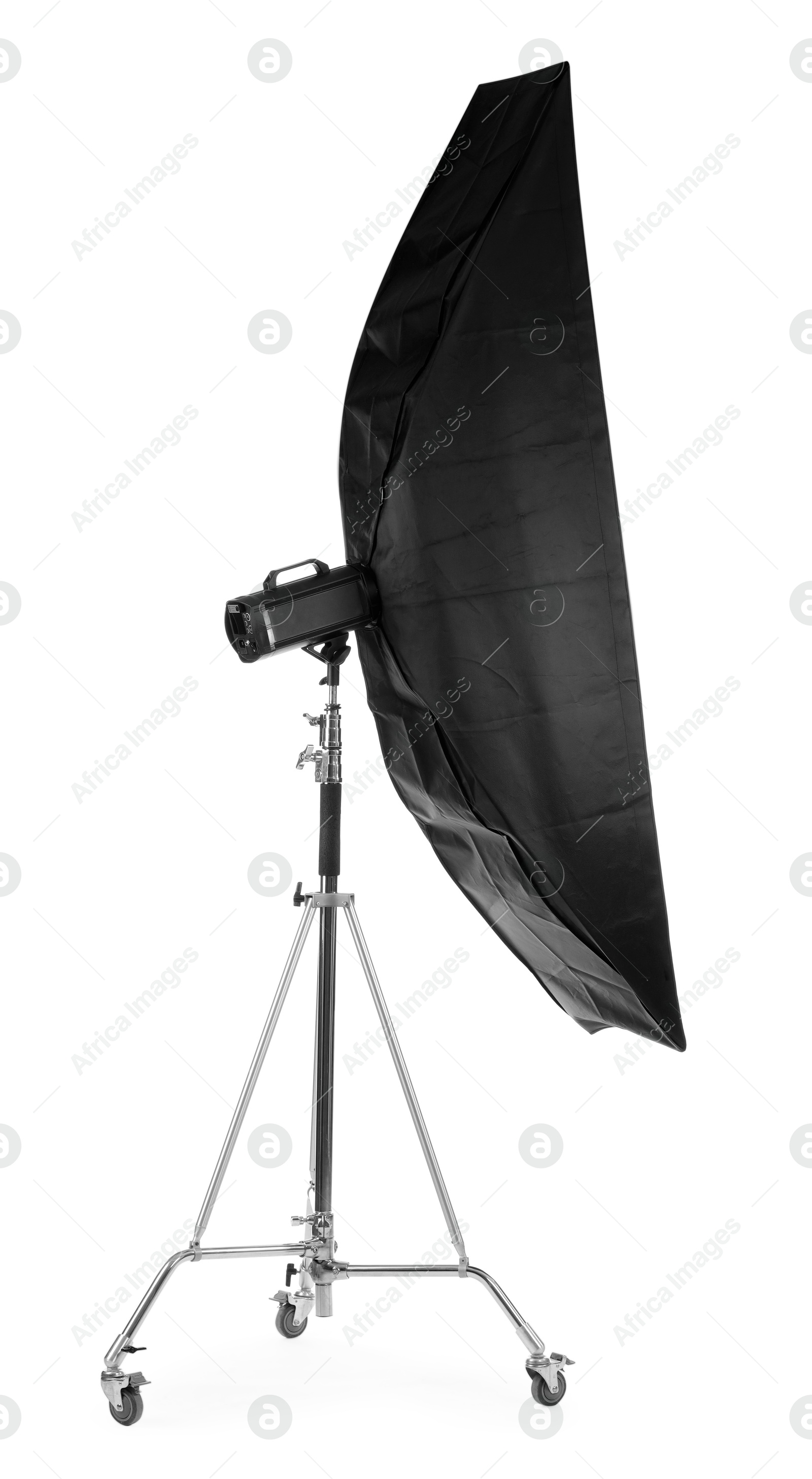 Photo of Professional lighting isolated on white. Photo studio equipment