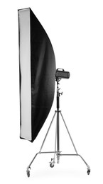 Professional lighting isolated on white. Photo studio equipment