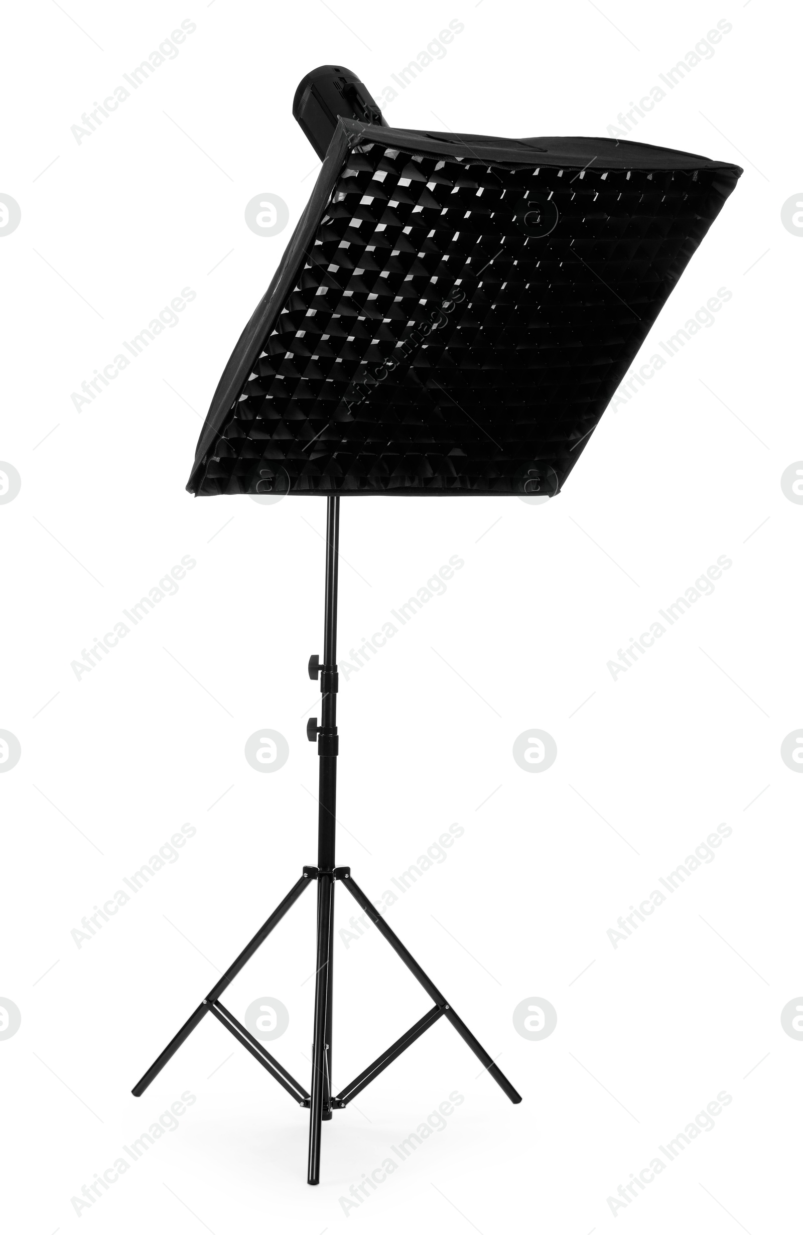 Photo of Professional lighting isolated on white. Photo studio equipment