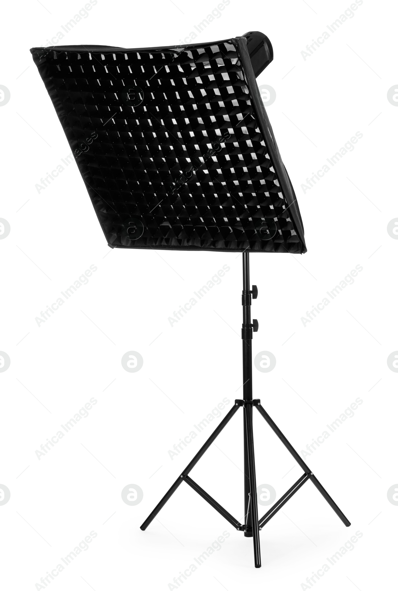 Photo of Professional lighting isolated on white. Photo studio equipment