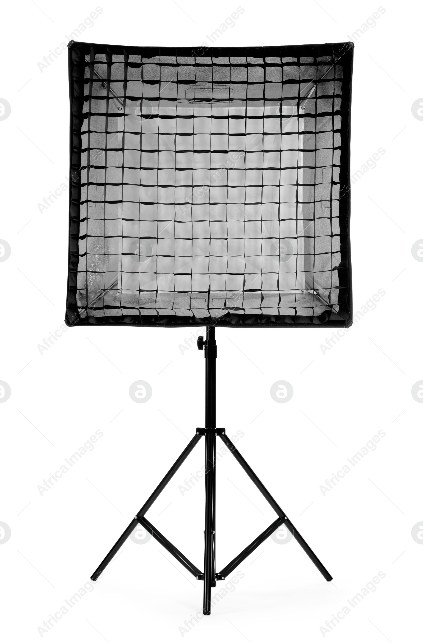 Photo of Professional lighting isolated on white. Photo studio equipment