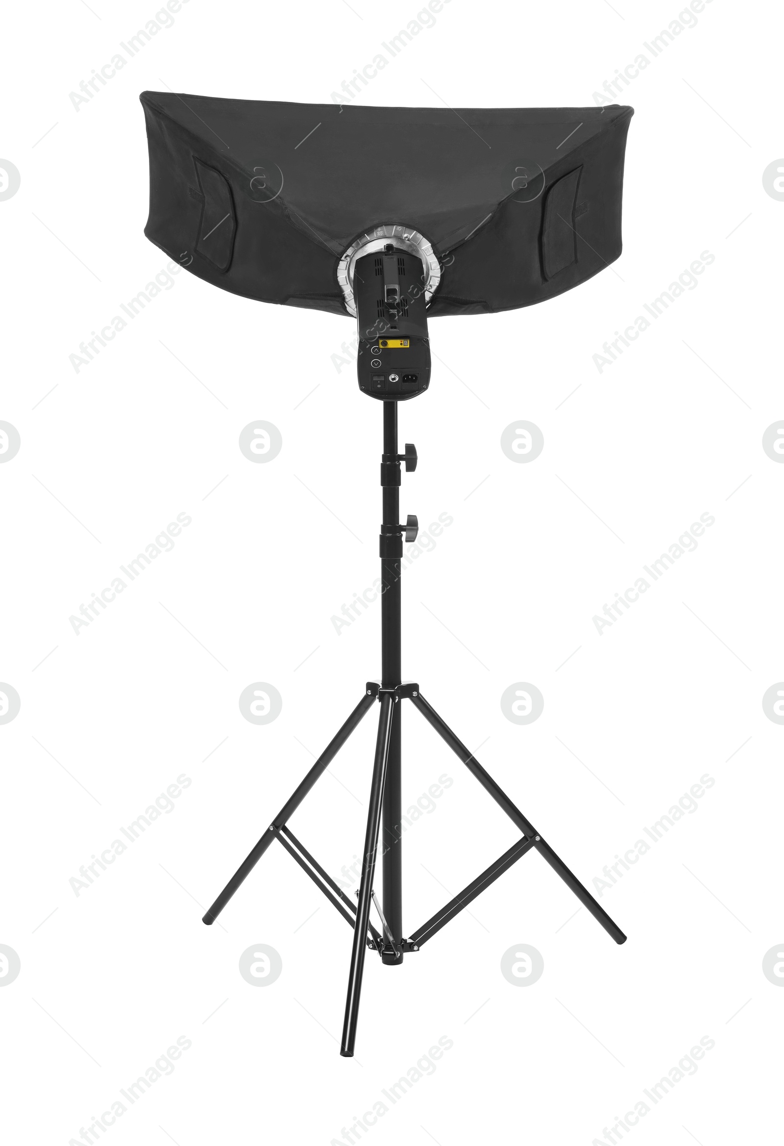 Photo of Professional lighting isolated on white. Photo studio equipment