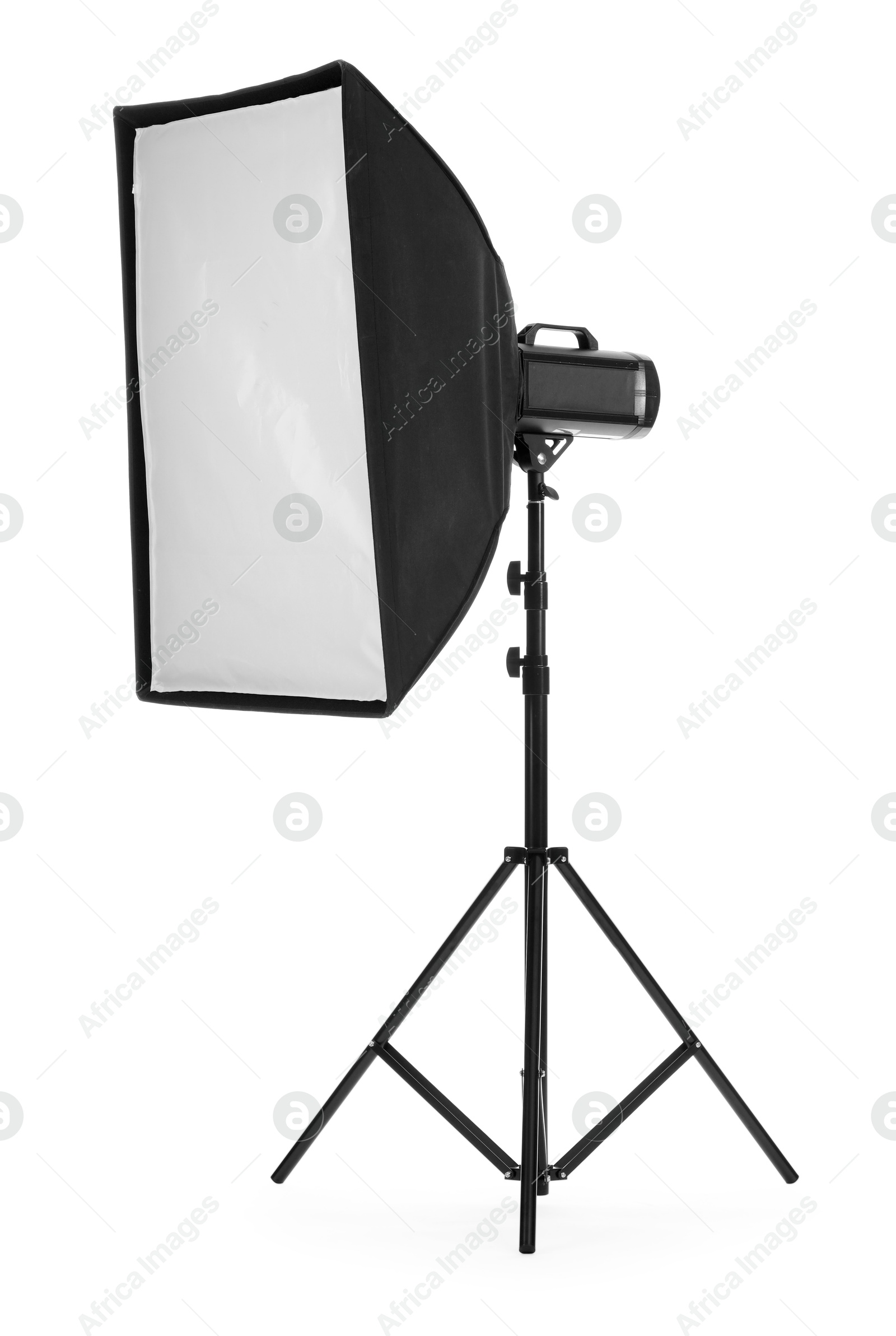 Photo of Professional lighting isolated on white. Photo studio equipment