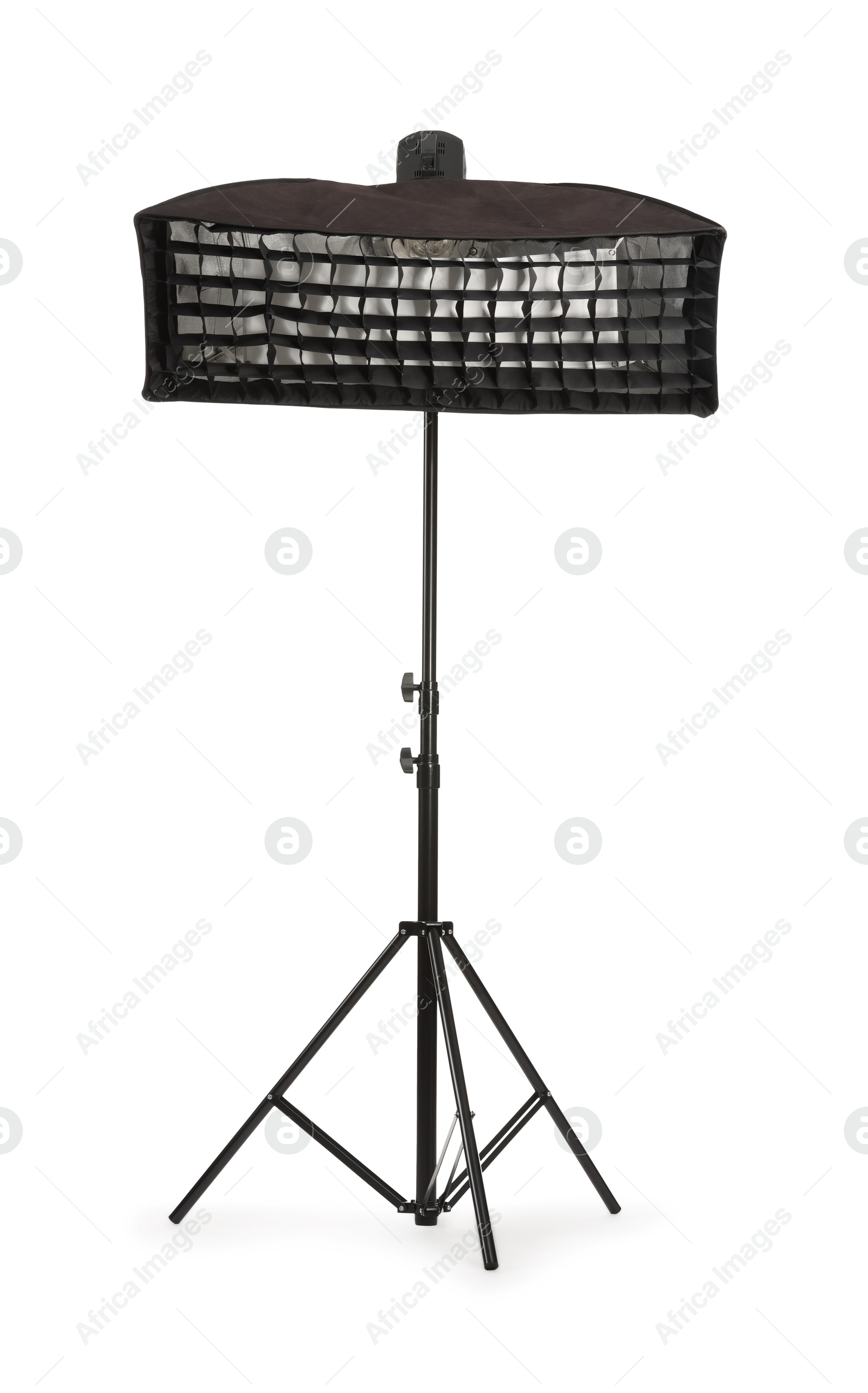 Photo of Professional lighting isolated on white. Photo studio equipment