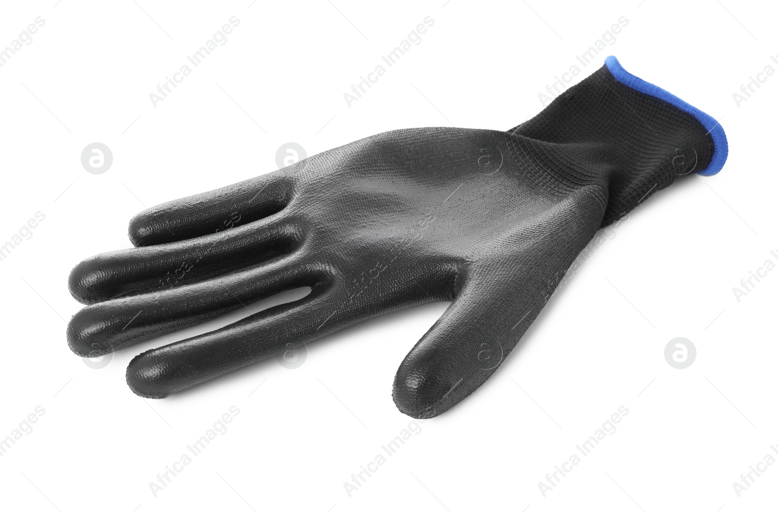 Photo of Protective glove isolated on white. Safety equipment