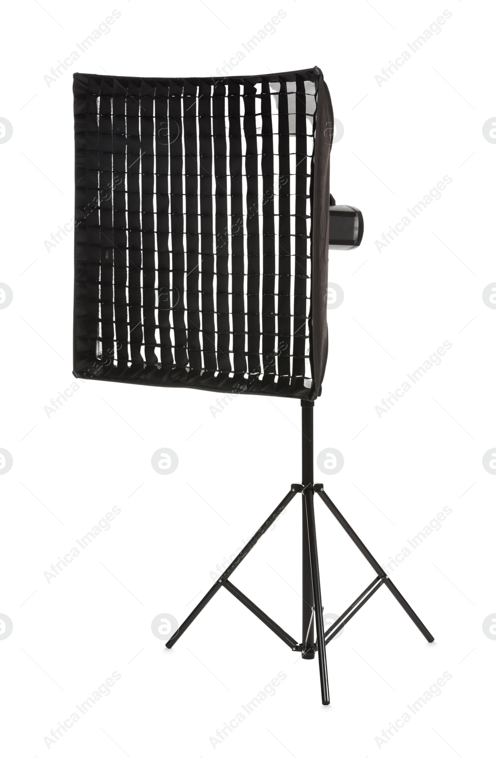 Photo of Professional lighting isolated on white. Photo studio equipment