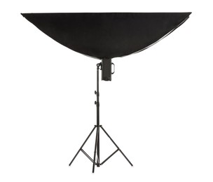 Professional lighting isolated on white. Photo studio equipment