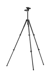 Photo of Professional tripod isolated on white. Photo studio equipment