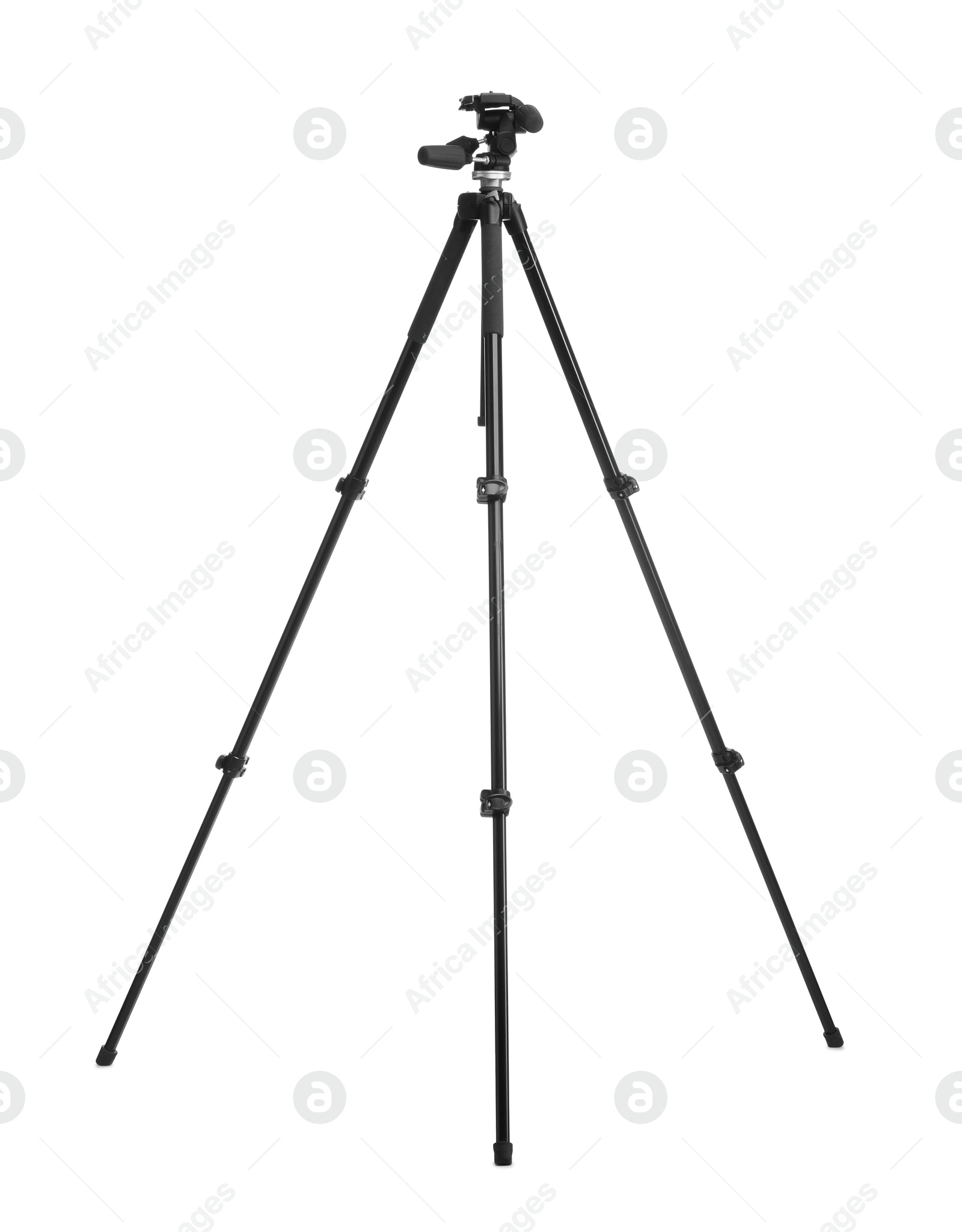 Photo of Professional tripod isolated on white. Photo studio equipment