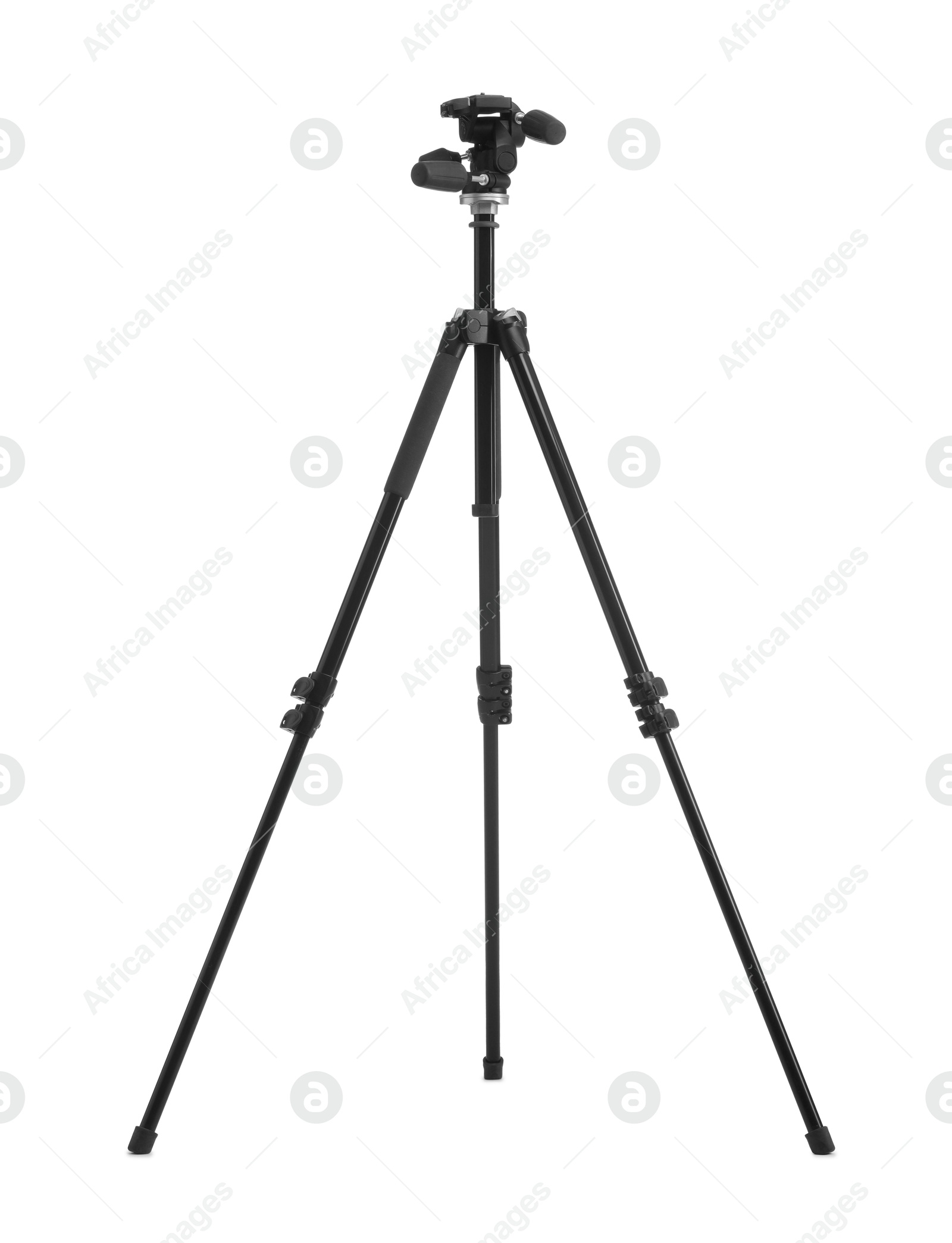 Photo of Professional tripod isolated on white. Photo studio equipment