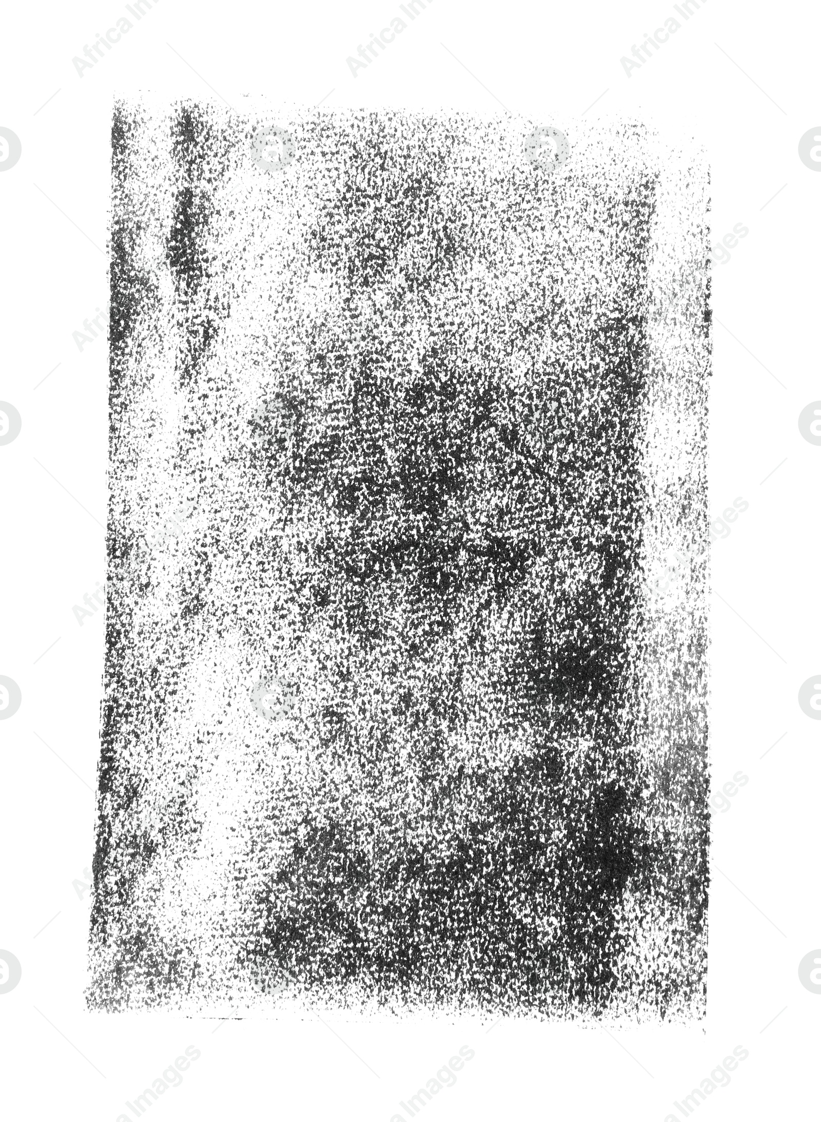 Photo of Abstract black ink painting isolated on white, top view