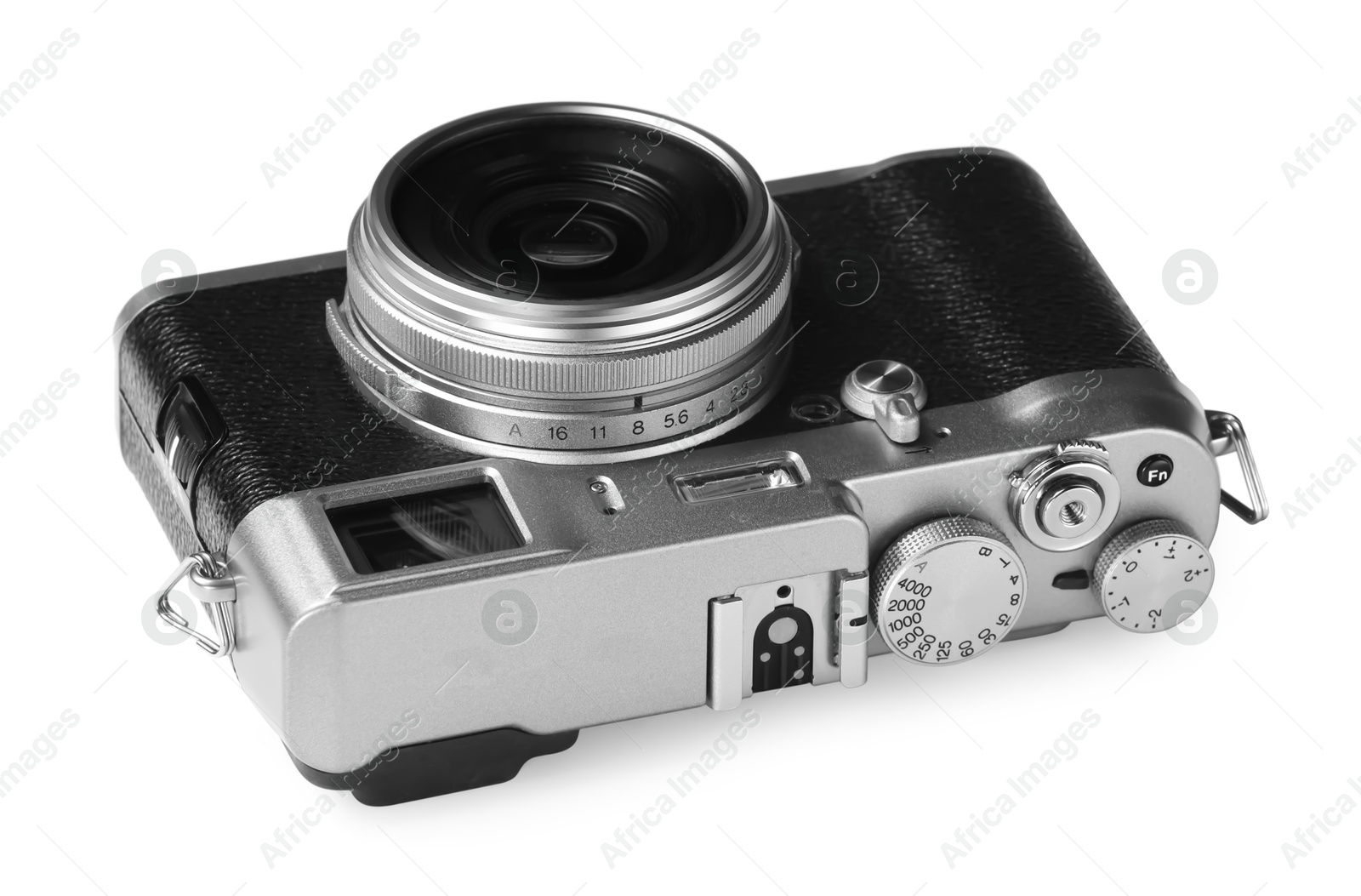 Photo of Vintage camera isolated on white. Photographer's equipment