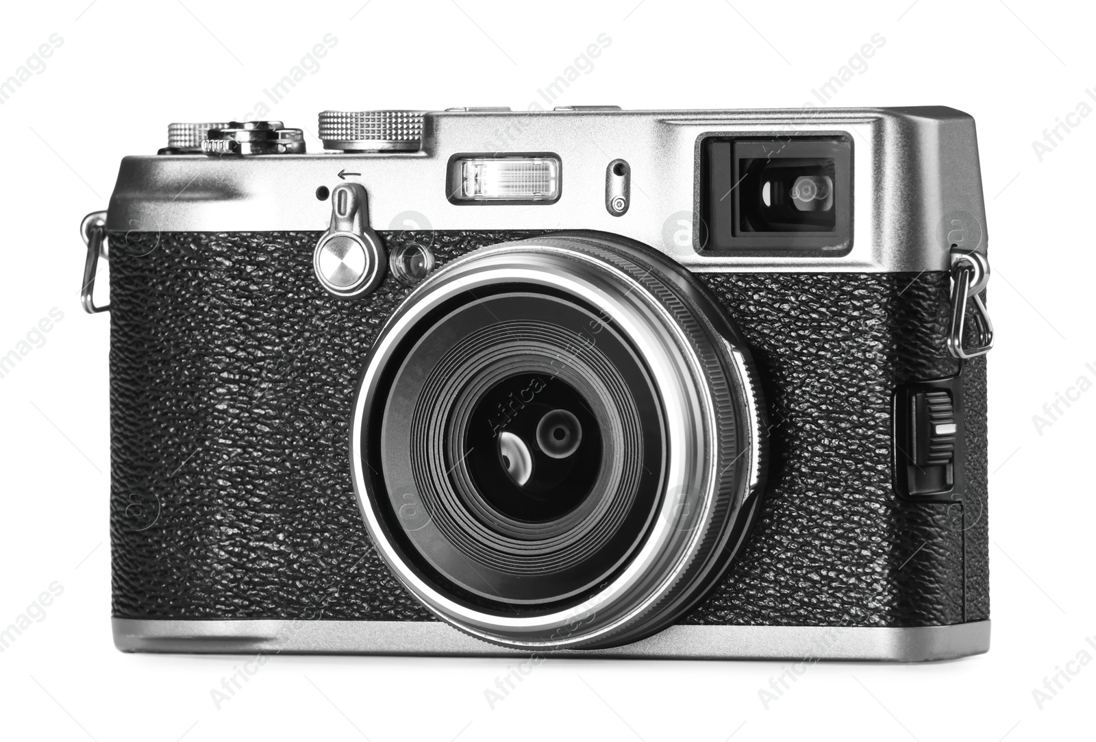 Photo of Vintage camera isolated on white. Photographer's equipment