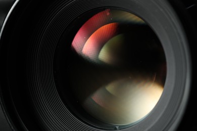 Photo of Macro view of one modern photo camera