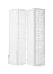 Folding screen isolated on white. Interior element