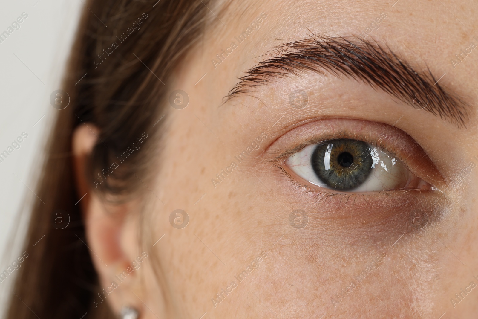 Photo of Macro photo of woman with beautiful eyes