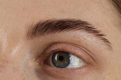 Photo of Macro photo of woman with beautiful eyes