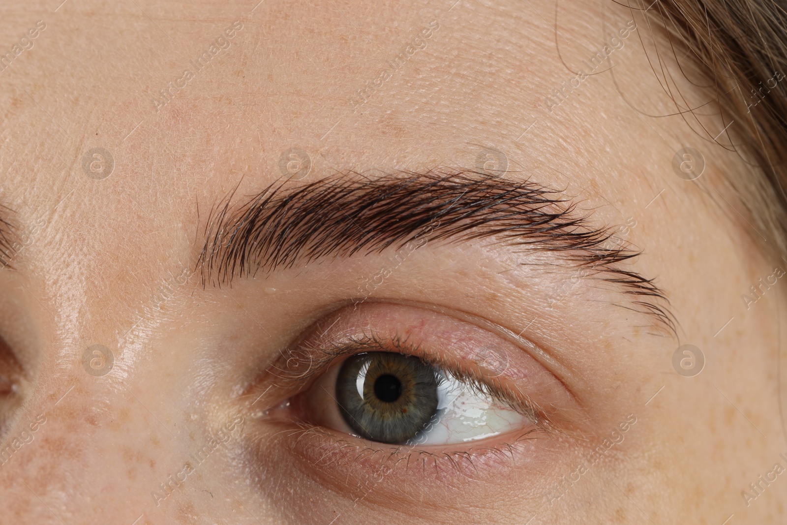 Photo of Macro photo of woman with beautiful eyes