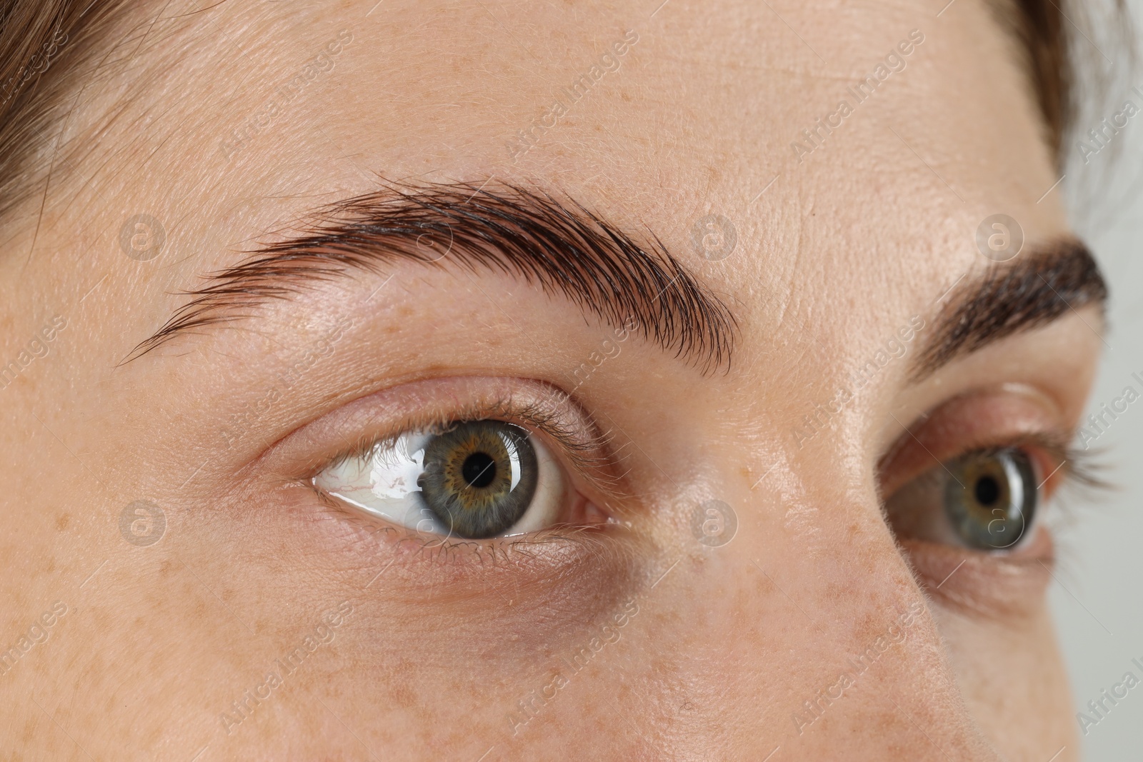 Photo of Closeup view of woman with beautiful eyes