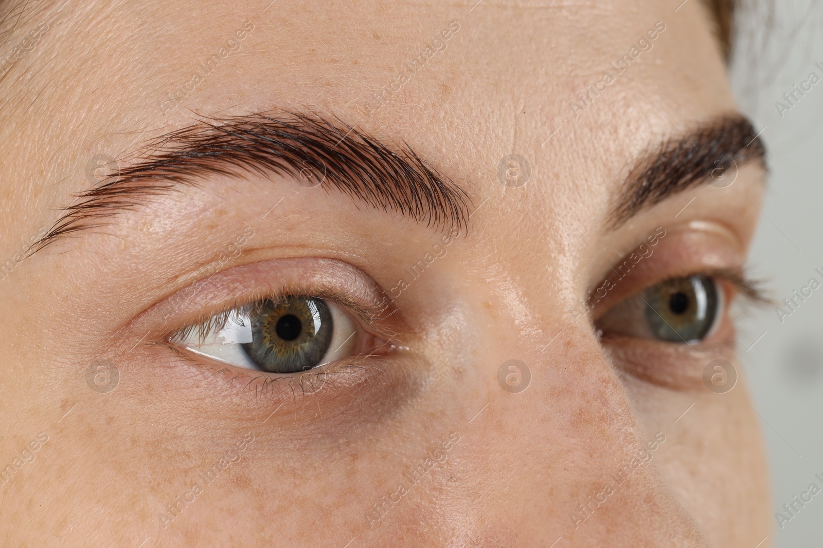 Photo of Closeup view of woman with beautiful eyes