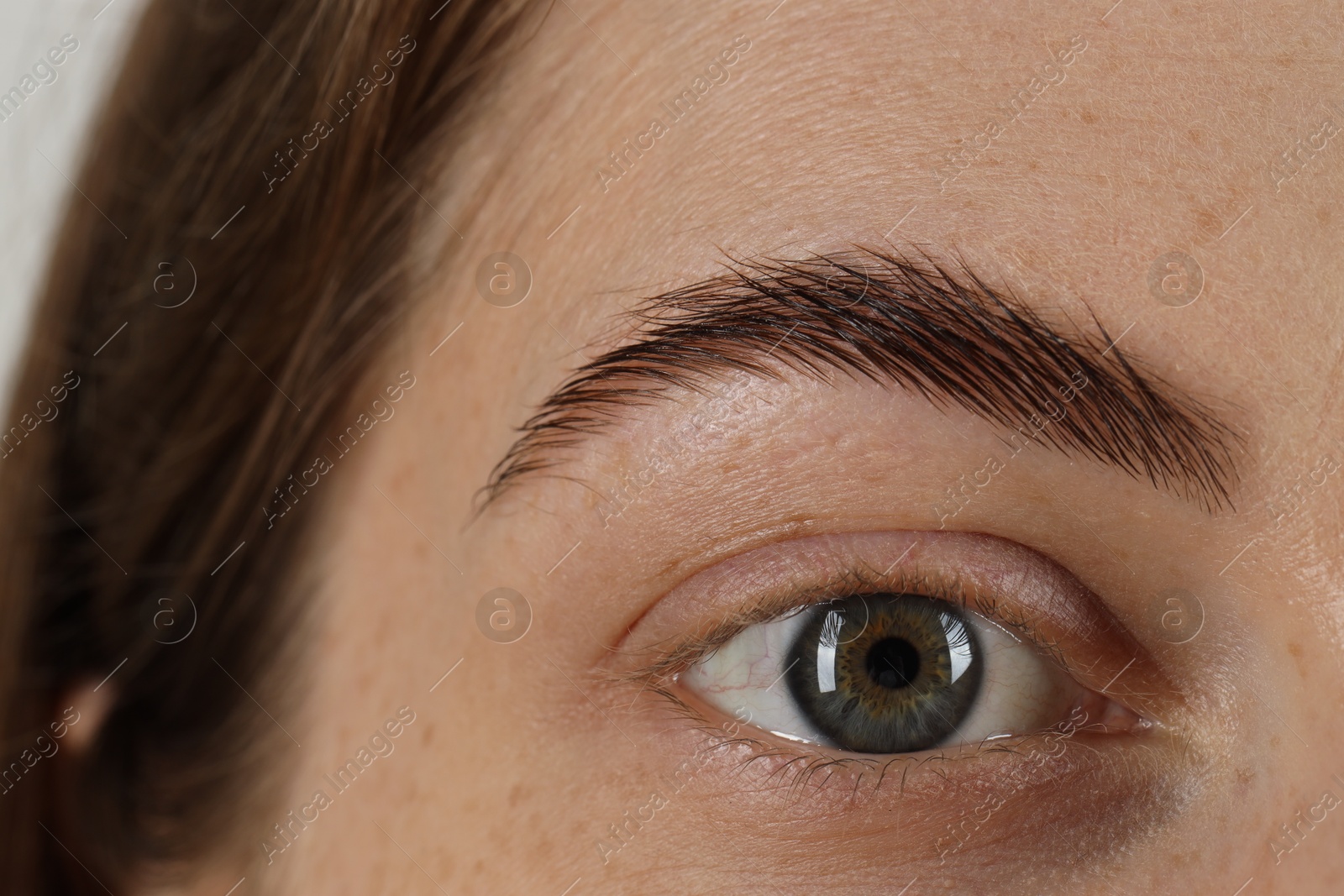 Photo of Macro photo of woman with beautiful eyes