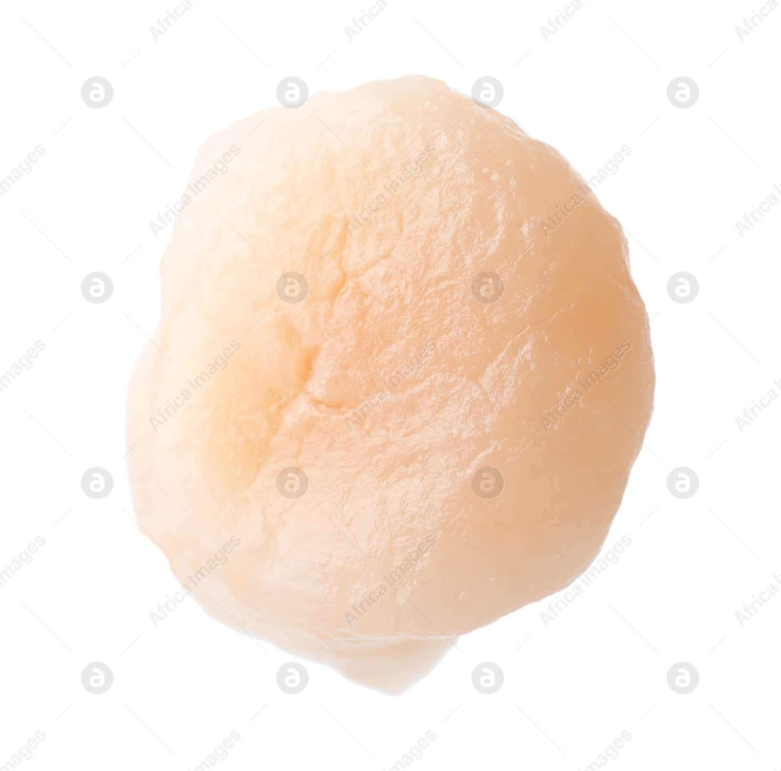 Photo of One fresh raw scallop isolated on white