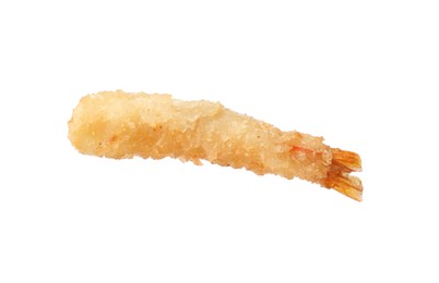 Delicious breaded fried shrimp isolated on white