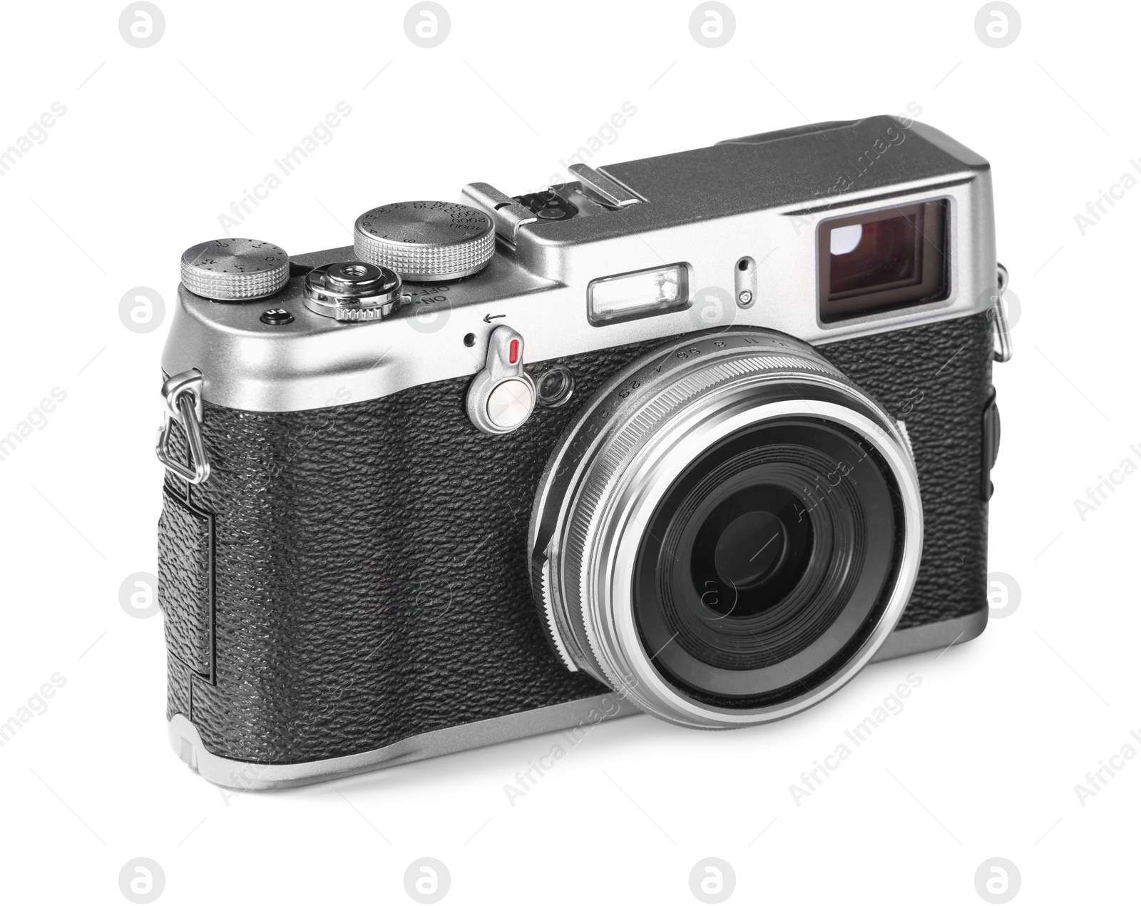 Photo of Vintage camera isolated on white. Photographer's equipment