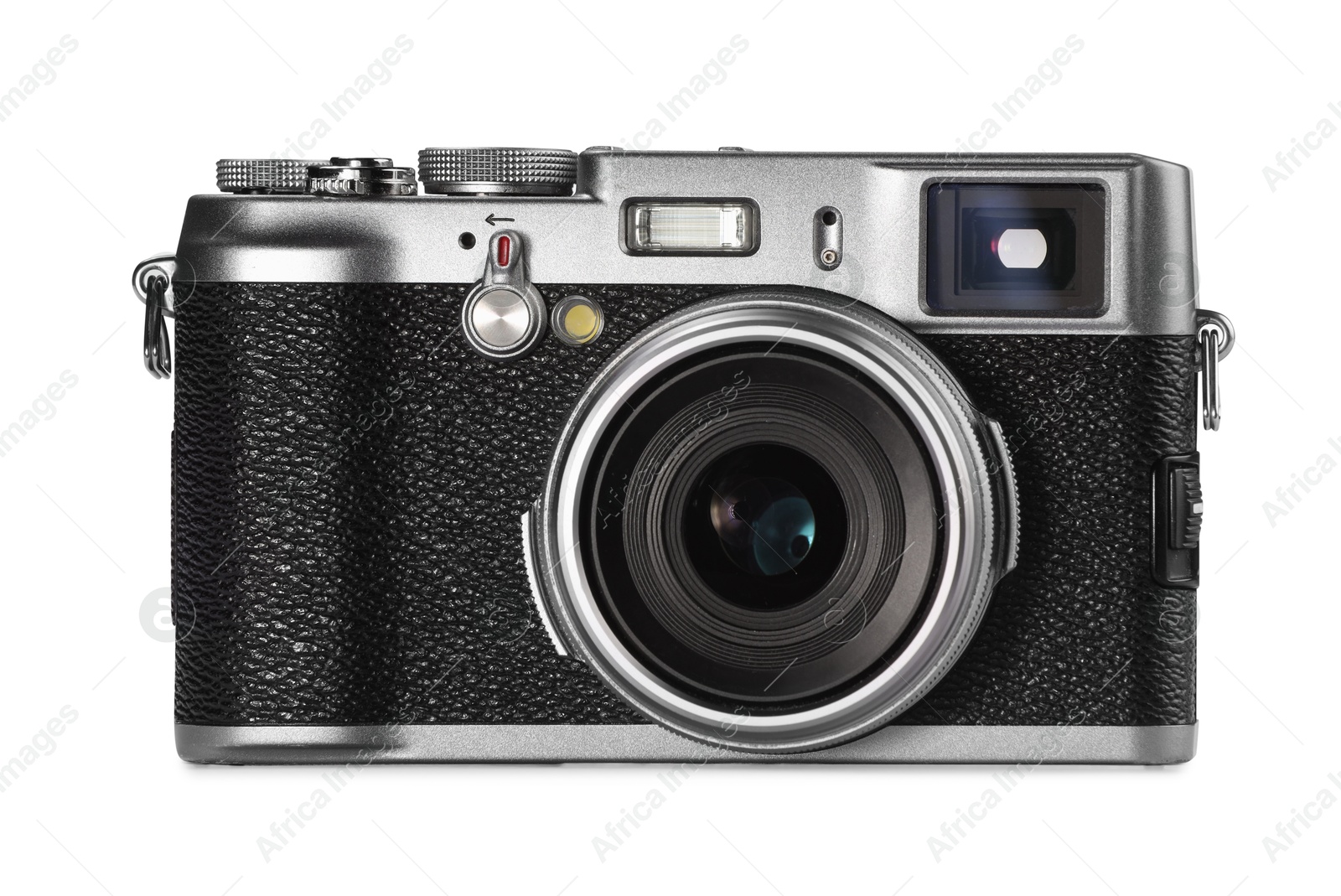 Photo of Vintage camera isolated on white. Photographer's equipment