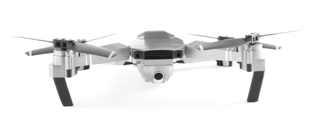 Photo of Modern drone with camera isolated on white